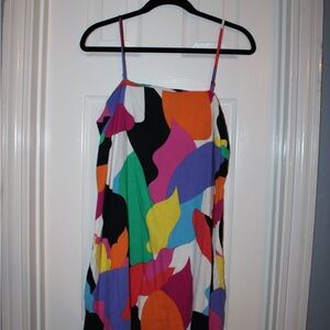 A New Day Colorful Abstract Mini Dress